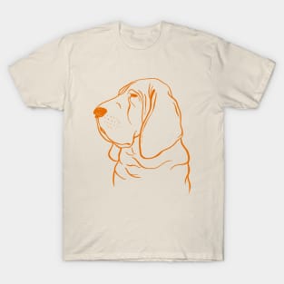 Bloodhound (Pale Yellow and Orange) T-Shirt